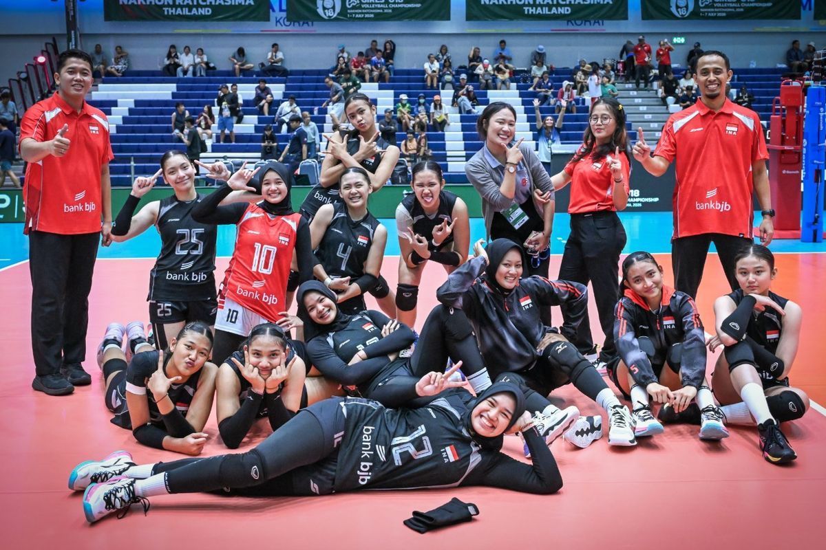 Timnas Voli Putri U18 Finis Di Peringkat 7 AVC Cup 2026