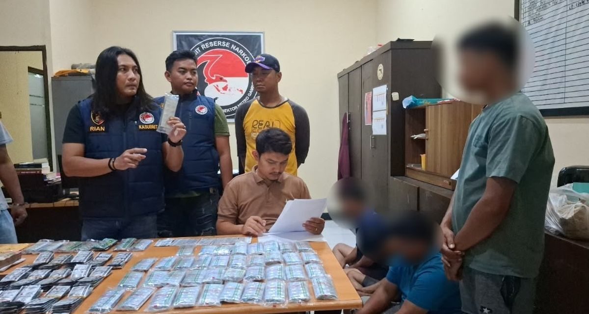 Jual Tramadol via Medsos, 4 Pemuda Di Gambir Di Ciduk